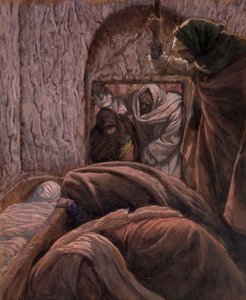 Jesus im Grab, Illustration für Das Leben Christi
