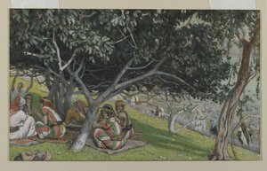 Nathanael unter dem Feigenbaum, Illustration aus Das Leben unseres Herrn Jesus Christus