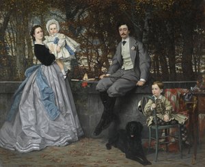 Porträt des Marquis und der Marquise von Miramon und ihrer Kinder, 1865 von James Jacques Joseph Tissot