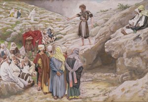 Johannes der Täufer und die Pharisäer, Illustration für Das Leben Christi, ca. 1886-96
