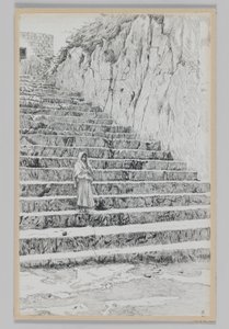 Stufen, die zu den Gräbern der Propheten führen, Illustration aus Das Leben unseres Herrn Jesus Christus von James Jacques Joseph Tissot