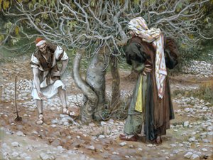 Der unfruchtbare Feigenbaum, Illustration für Das Leben Christi