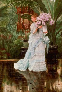 Der Fliederstrauß, ca. 1875 von James Jacques Joseph Tissot