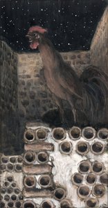 Der Hahn krähte, Illustration für Das Leben Christi, ca. 1886-94 von James Jacques Joseph Tissot