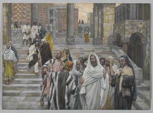 Die Jünger bewundern die Gebäude des Tempels, Illustration aus Das Leben unseres Herrn Jesus Christus, 1886-94