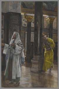 Der Pharisäer und der Zöllner, Illustration aus Das Leben unseres Herrn Jesus Christus, 1886-94
