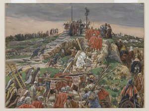 Die Prozession nähert sich Golgatha, Illustration aus Das Leben unseres Herrn Jesus Christus, 1886-94 von James Jacques Joseph Tissot