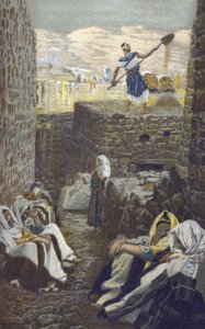 Der Worfler - aus „Das Leben unseres Herrn Jesus Christus“ - 1899 von James Tissot - Das Leben unseres Herrn Jesus Christus, von Jacques Joseph (Jacques Joseph) Tissot genannt James Tissot (1836-1902) von James Jacques Joseph Tissot