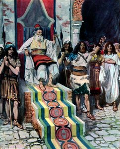 David sieht den Boten ankommen von James Jacques Joseph after Tissot