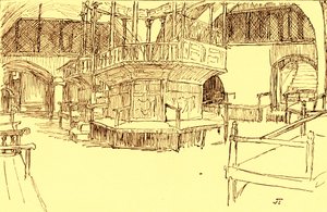 Synagoge in Jerusalem von James Jacques Joseph after Tissot