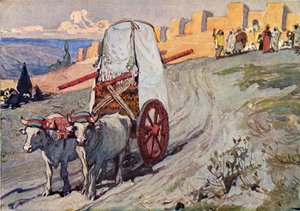 Die Bundeslade wird weggeschickt von J. James Tissot - Bibel von James Jacques Joseph after Tissot