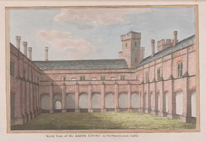 Herstmonceux Castle, East Sussex: Nordansicht des Grünen Hofes