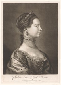 Porträt von Charlotte von Mecklenburg von James McArdell