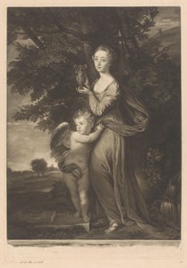 Porträt von Frances Anne Greville und Henry Francis Greville als Hebe und Cupido