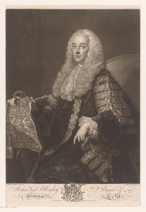 Porträt von Robert Henley von James McArdell