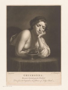 Sigismunda mit dem Herzen von Guiscardo