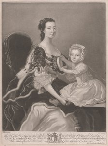 Die ehrenwerte Catherine Compton, Gräfin von Egmont, mit Master Charles Perceval, ihrem ältesten Sohn