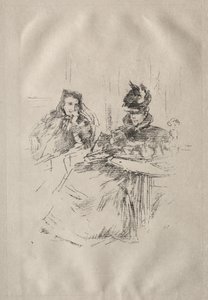 Nachmittagstee, Mrs. Phillips und Mrs. Charles Whibley von James McNeill Whistler