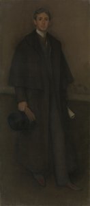 Anordnung in Fleischfarbe und Braun: Porträt von Arthur Jerome Eddy von James McNeill Whistler