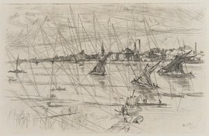 Battersea Reach von James Abbott McNeill Whistler