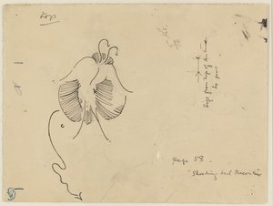 Schmetterling (recto); Fragment eines Schmetterlings (verso) von James McNeill Whistler