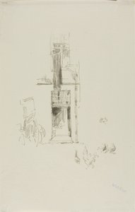 Hähne und Hennen, Hôtel Colbert von James Abbott McNeill Whistler