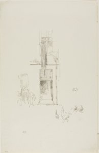 Hähne und Hennen, Hôtel Colbert von James Abbott McNeill Whistler