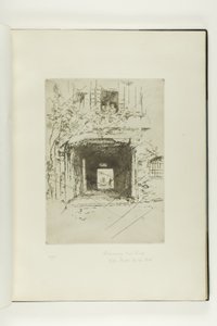 Türöffnung und Weinrebe von James McNeill Whistler