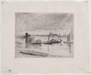 Früher Morgen, Battersea von James McNeill Whistler