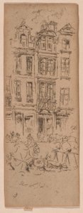 Blumenmarkt, Brüssel von James Abbott McNeill Whistler