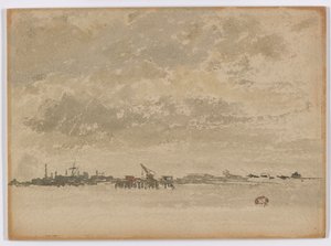 Grau und Silber – Purfleet von James Abbott McNeill Whistler