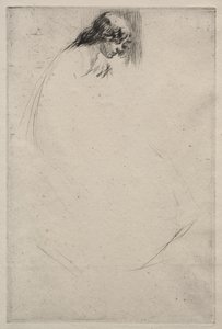 Jos gebeugter Kopf von James McNeill Whistler