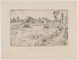 Landschaft mit Pferden