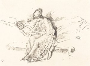 Mutter und Kind, Nr. 4 von James Abbott McNeill Whistler