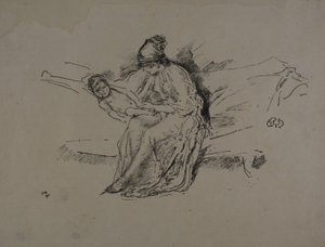 Mutter und Kind, Nr. 4 von James Abbott McNeill Whistler