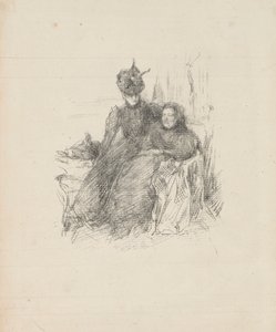 Mutter und Tochter [Die kranke Mutter] von James McNeill Whistler