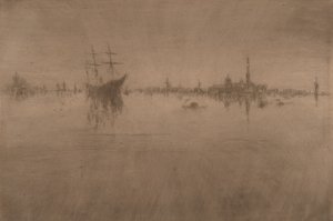 Nocturne, aus Venedig, eine Serie von zwölf Radierungen (das "Erste Venedig-Set") von James Abbott McNeill Whistler