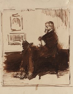 Porträtskizze von Thomas Carlyle