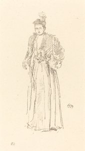 Porträtstudie: Miss Charlotte R. Williams von James Abbott McNeill Whistler