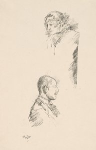 Skizzen von Miss Philip und Mr. A. Studd von James Abbott McNeill Whistler