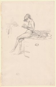 Das kleine nackte Modell, lesend von James Abbott McNeill Whistler