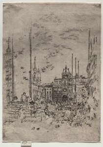 Die Piazzetta von James McNeill Whistler