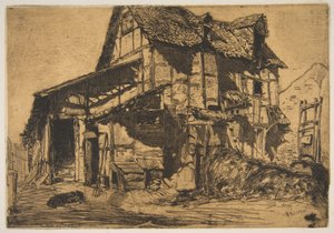 Das unsichere Mietshaus (Der alte Bauernhof) von James McNeill Whistler