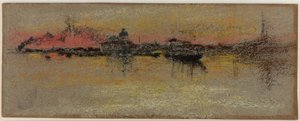 Venedig: Sonnenaufgang auf dem Rialto von James Abbott McNeill Whistler