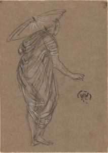 Frau mit Sonnenschirm von James Abbott McNeill Whistler