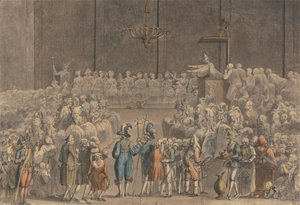 Eine Taufe im Vatikan mit Schweizer Garde, etc. von James Miller