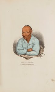 KER-O-MENEE; Ein berühmter Winnebago-Häuptling, aus The Aboriginal Portfolio