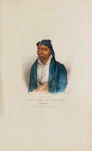 MO-WAN-ZA oder Der kleine Wolf; Ein Miami-Häuptling, aus dem Aboriginal Portfolio von James Otto Lewis