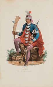 RICHARDVILLE; ein Miami-Häuptling, aus dem Aboriginal Portfolio von James Otto Lewis