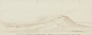 Skizze des Erscheinungsbildes der russischen Armee, 152.000 Mann bei der großen Parade, 10. September 1815
